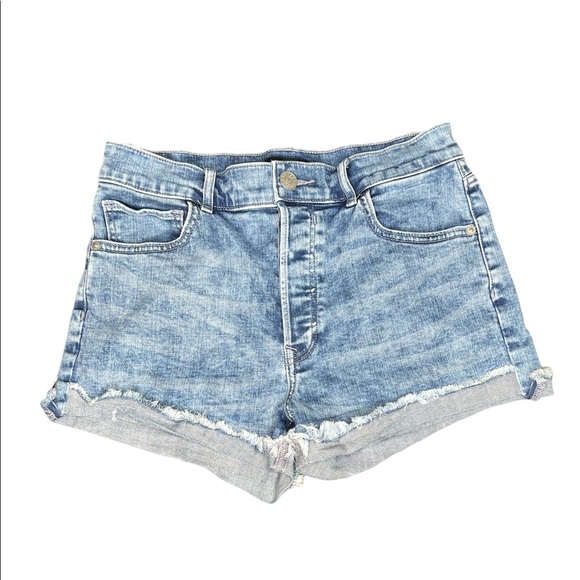 Express Pants - Express Midi High Rise Denim Jean Shorts Size 4